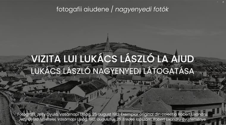 Vizita lui Lukács László la Aiud, 1912
